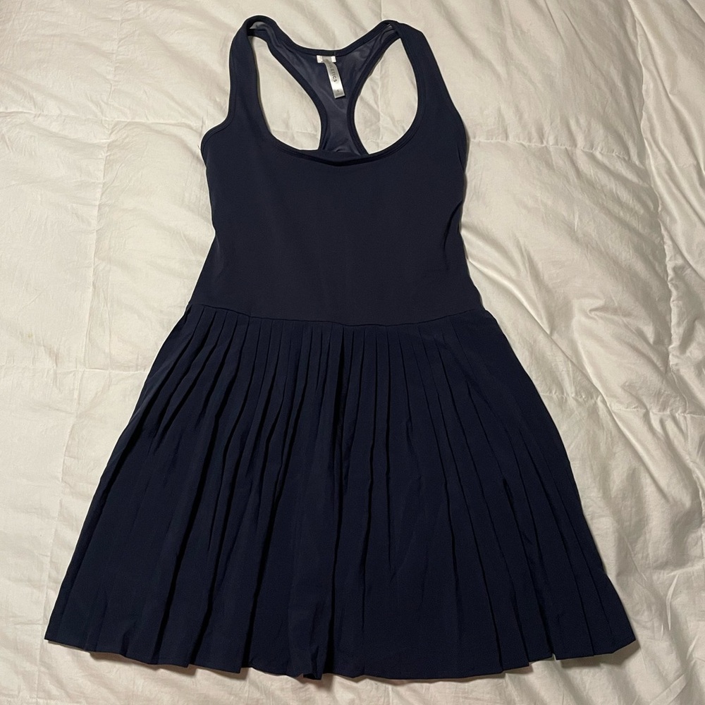 Fabletics Active Dress Navy Pleated
